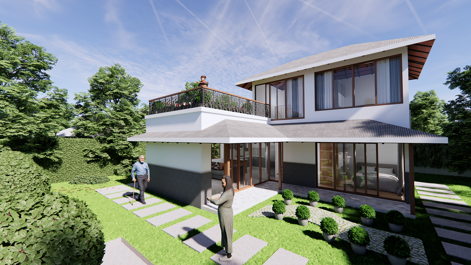 Villa Front Elevation